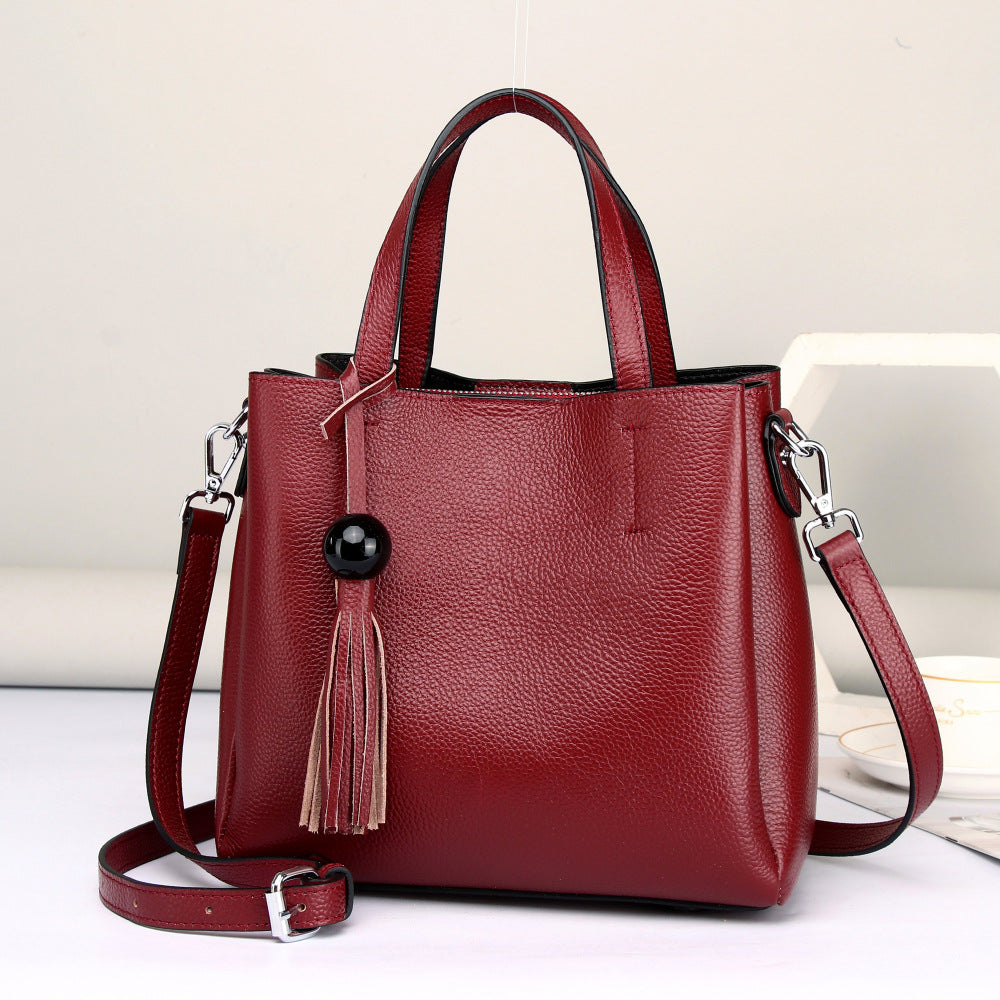 Women's Summer Simple Light Luxury Commuter Large Shoulder Bags