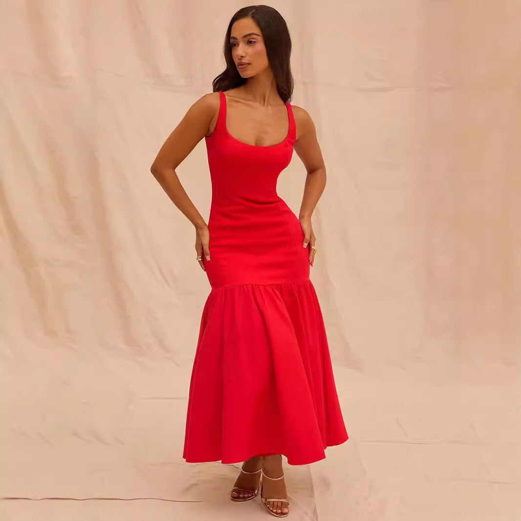 Women's Backless Loose Temperament French Popular Today Fashion Summer Dresses