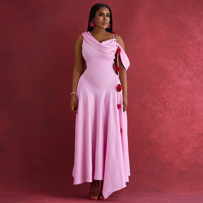 Women's Summer Dignified Sense Of Design Mid-length Dresses