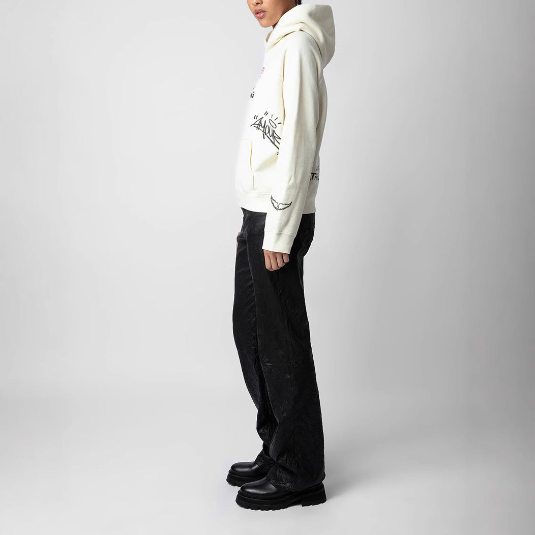 Women's At Loss No Iti Letter Pattern Printing Sweaters