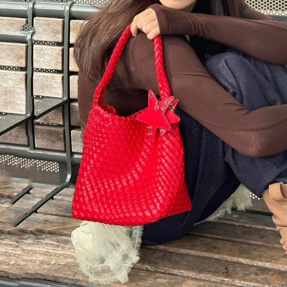 Women's Woven High-grade Exquisite Clutch Commute Underarm Bags