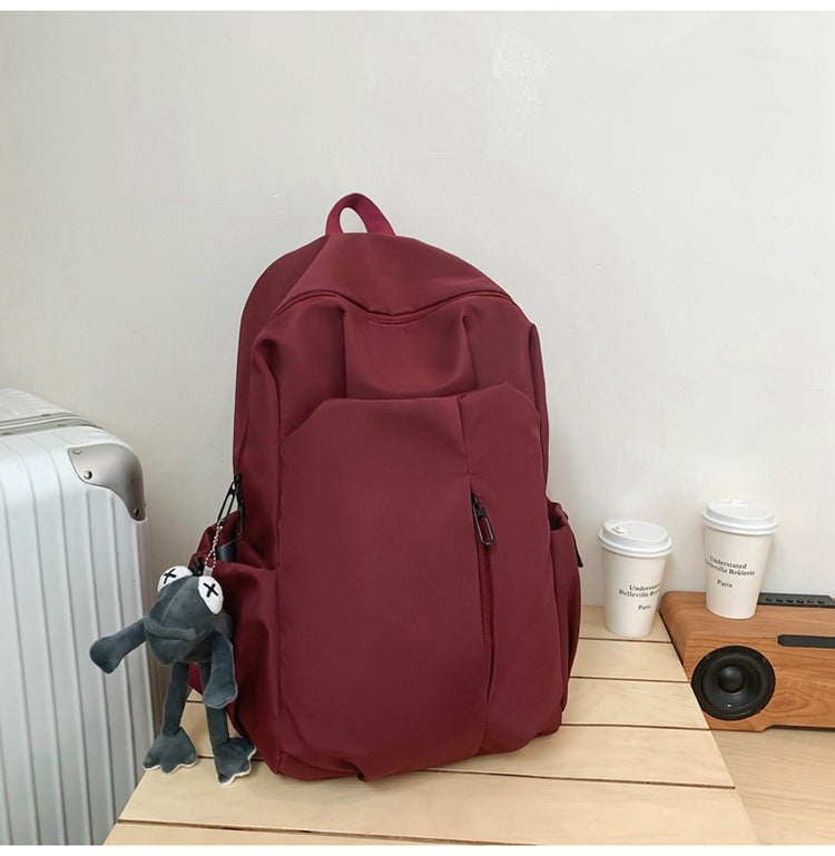 Women's & Men's & College Trendy Cool Simple Large Middle School Students' Schoolbags