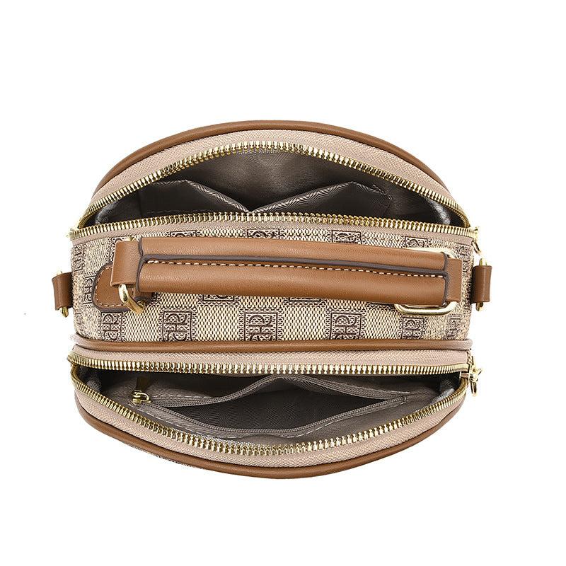 Women's Elegant Summer Round Printed Fashion Crossbody Bags