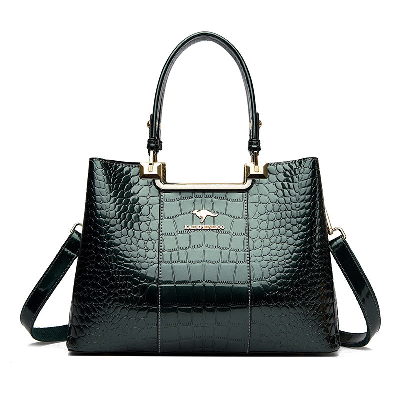 Stylish Versatile Women's Patent Leather Glossy Handbags