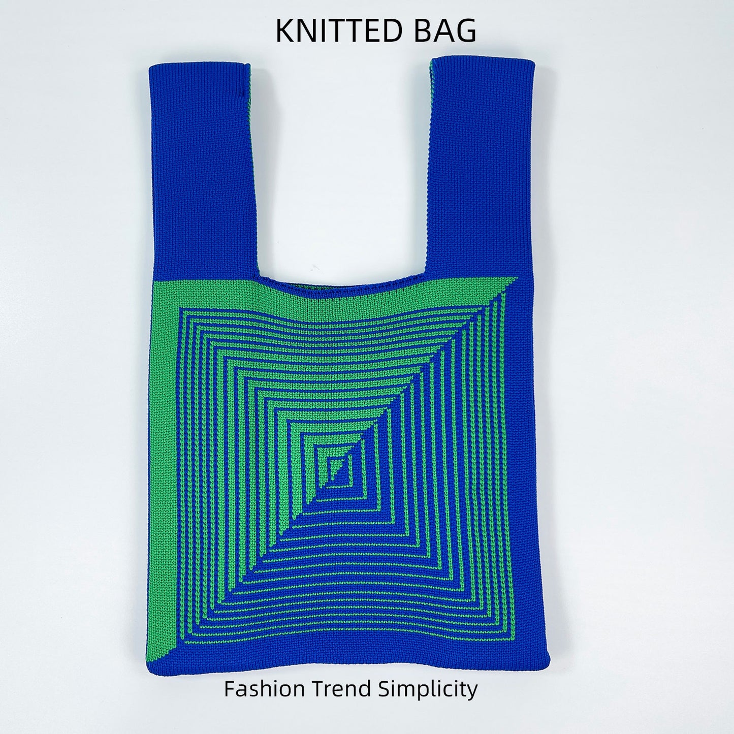 Women's Flower Knitted Large Capacity Totes Wrist Handbags