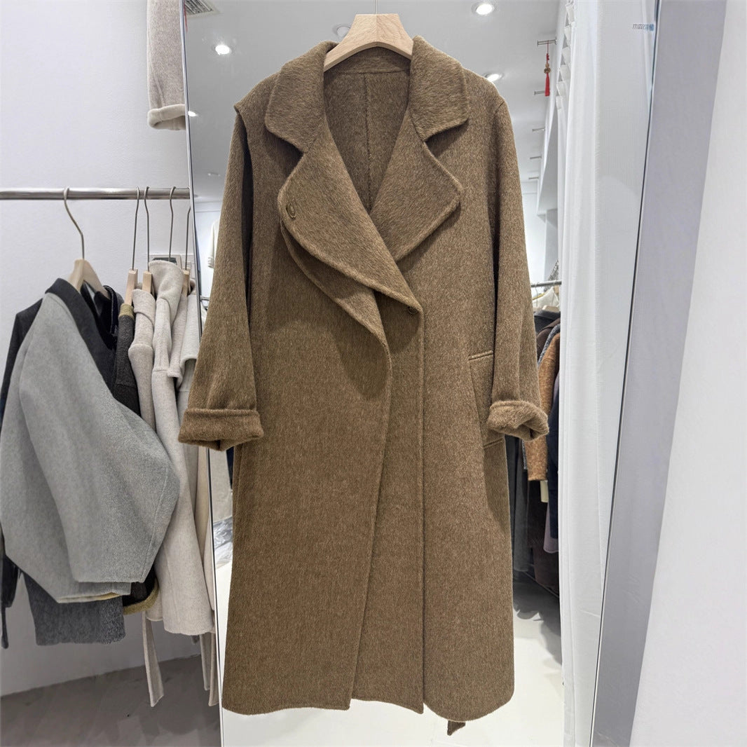 Women's Design Sense Hepburn Style Scarf Collar Coats