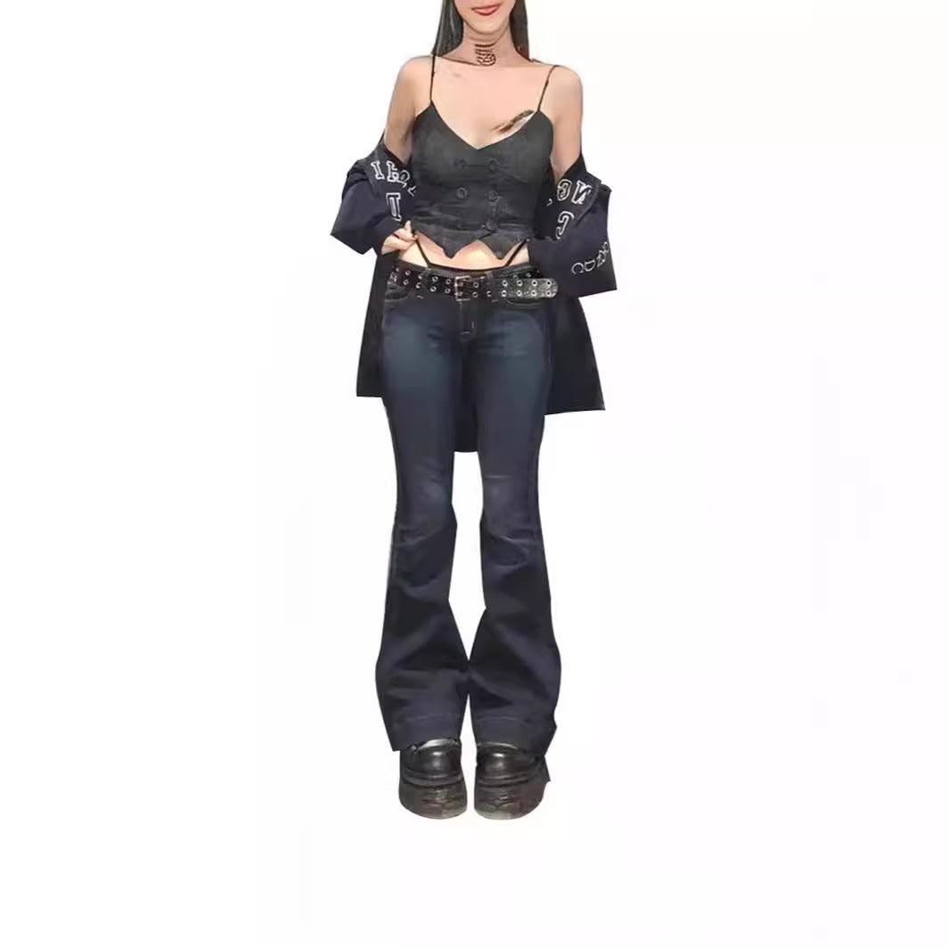 Women's Retro Simple Casual Slimming Fashionable For Jeans