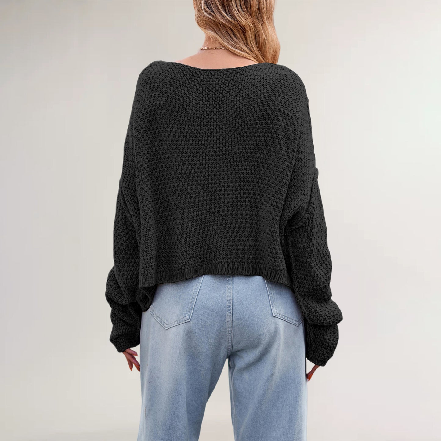Women's Round Neck Twisted String Twist Specializing Sweaters