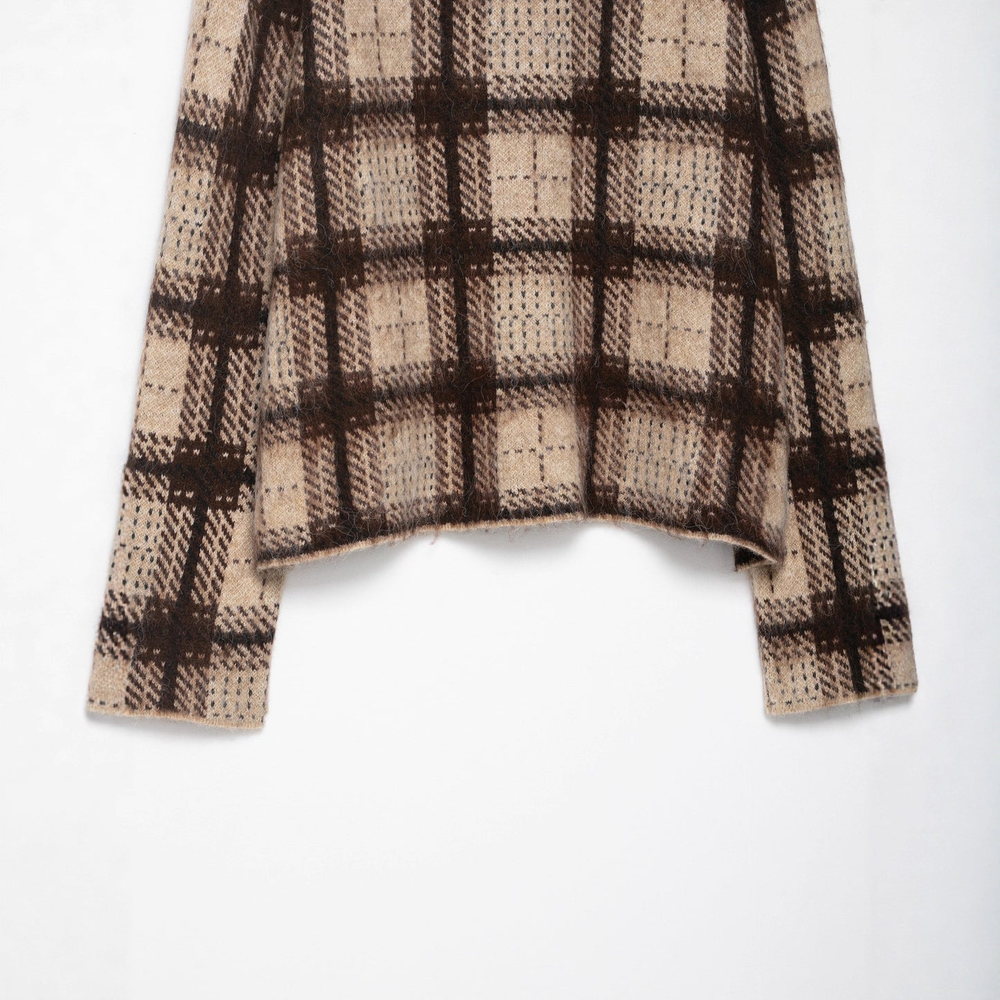 Graceful Classy Stylish Autumn Brushed Plaid Sweaters