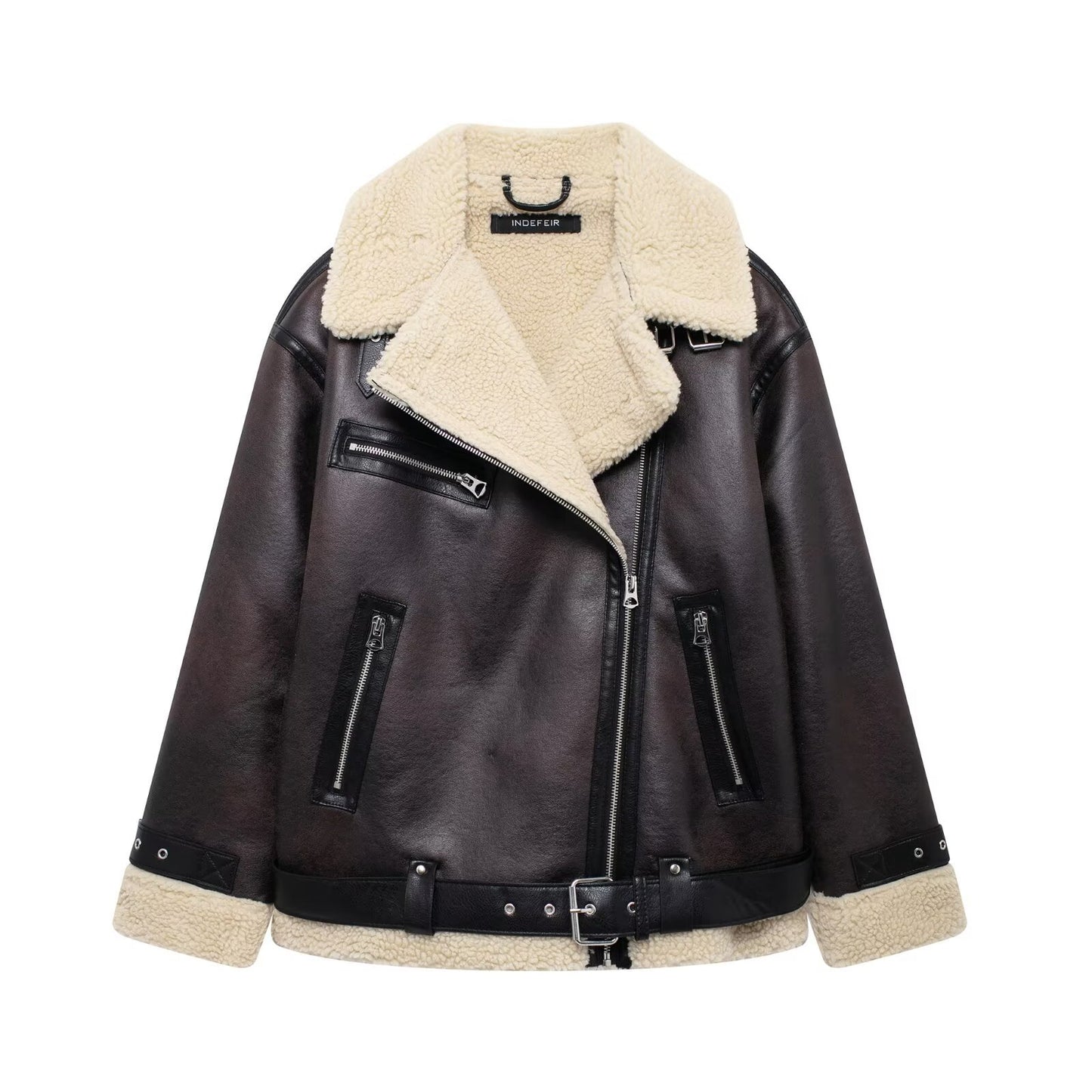 Women's Unique French Double-sided Lapel Long-sleeved Jackets