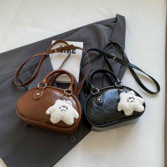 Women's Korean Style Simple Design Retro Fashionable Crossbody Bags