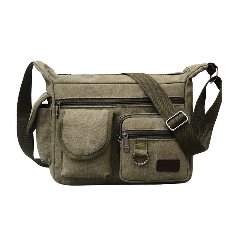 Men's Creative High Sense Retro Canvas Men's Shoulder Bags