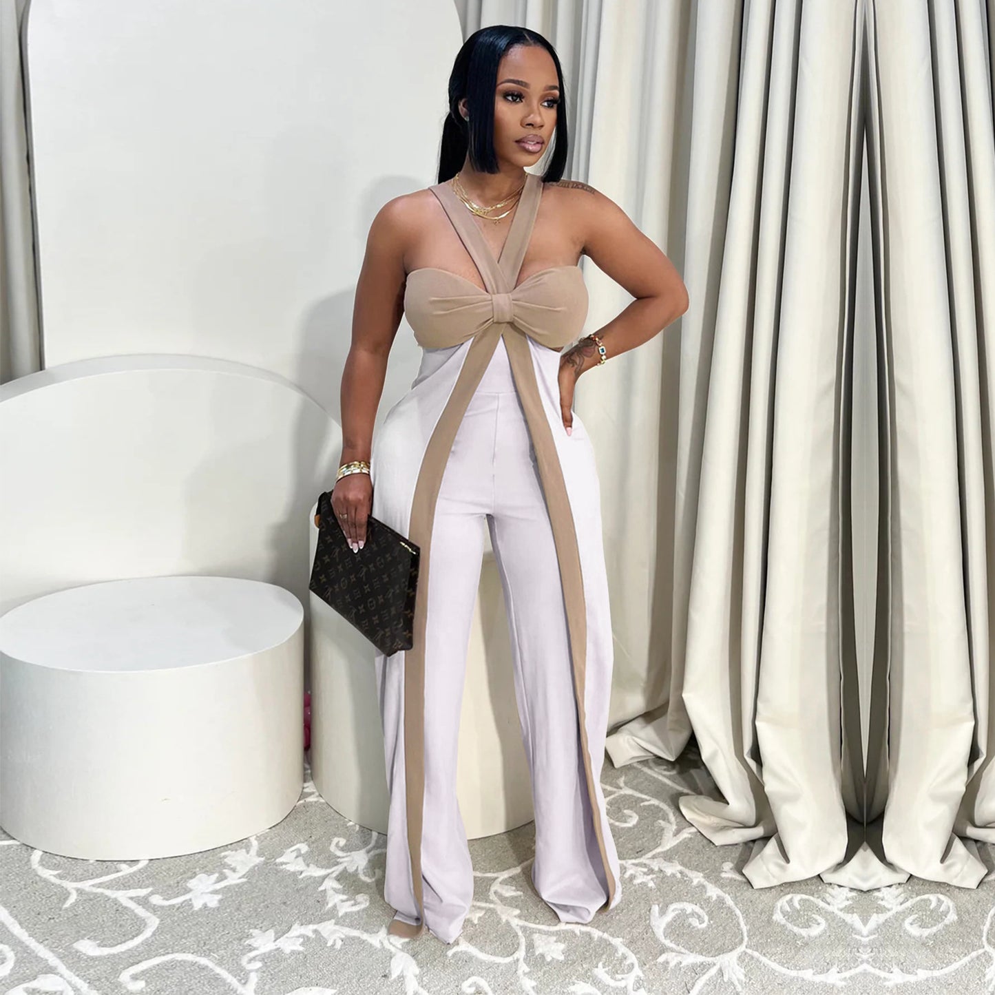 Women's Wear Sexy Shoulder Strap Tube Casual Jumpsuits