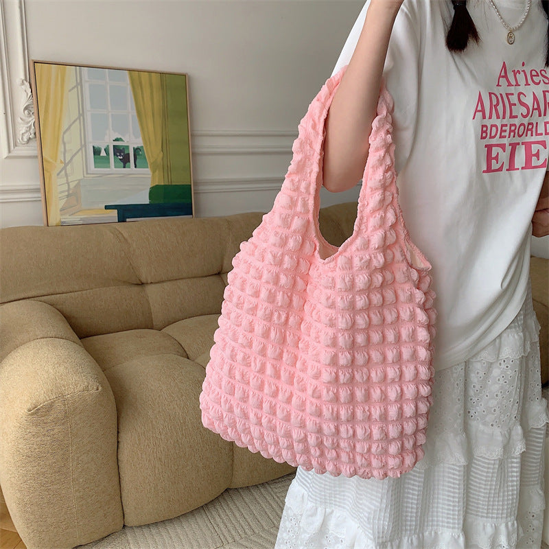 Western Style Cloud Bubble Flower Vest Shoulder Bags