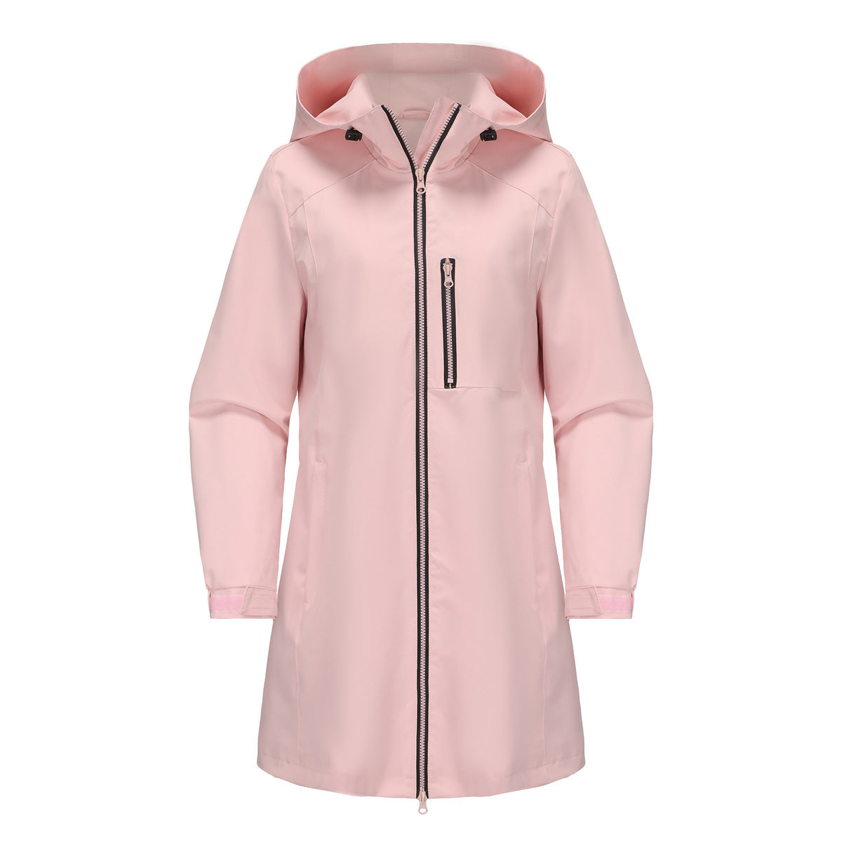 Women's Windbreaker Hooded Long Sleeve Loose Leisure Coats