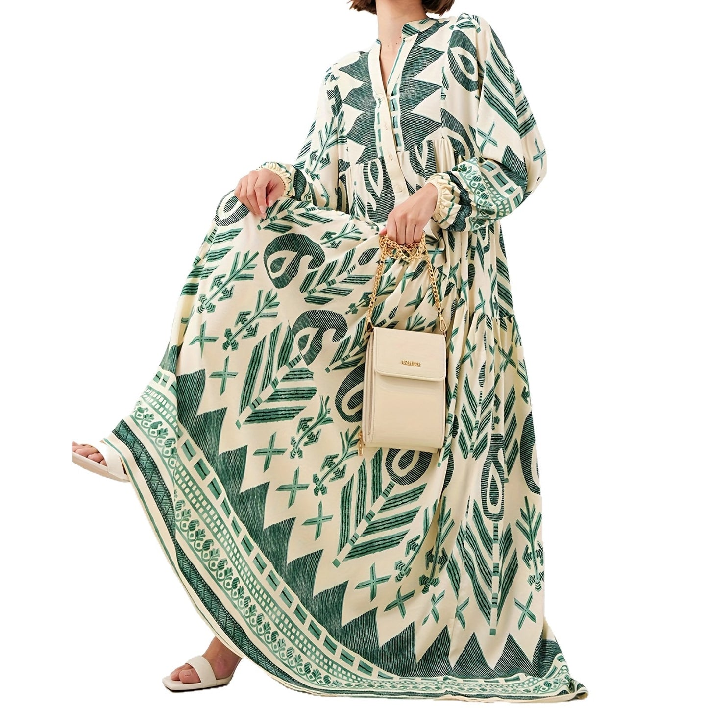 Women's Dignified Elegant Dress Soft Comfort Printing Dresses