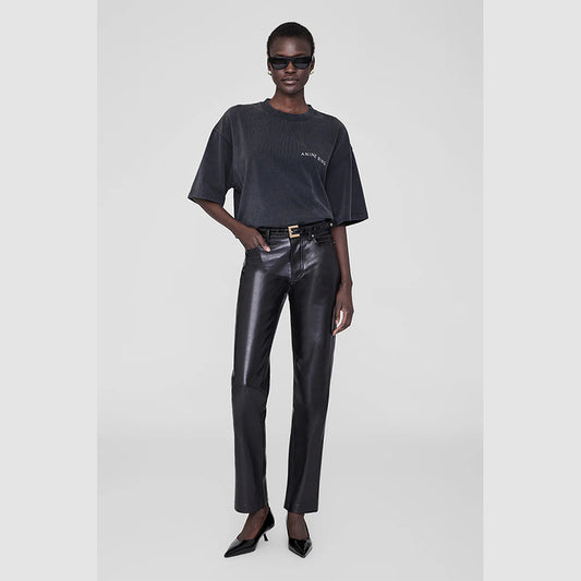 Niche Snake Letter Printing Washed Fried Blouses