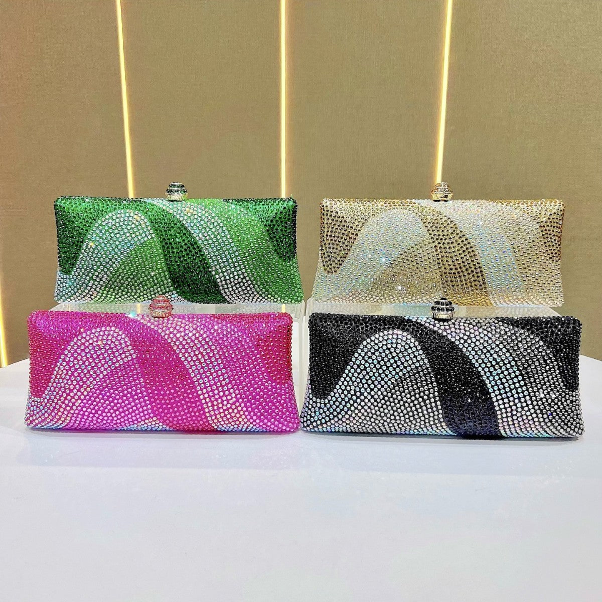 Women's Shining Luxury Full Diamond Bridesmaid Bags