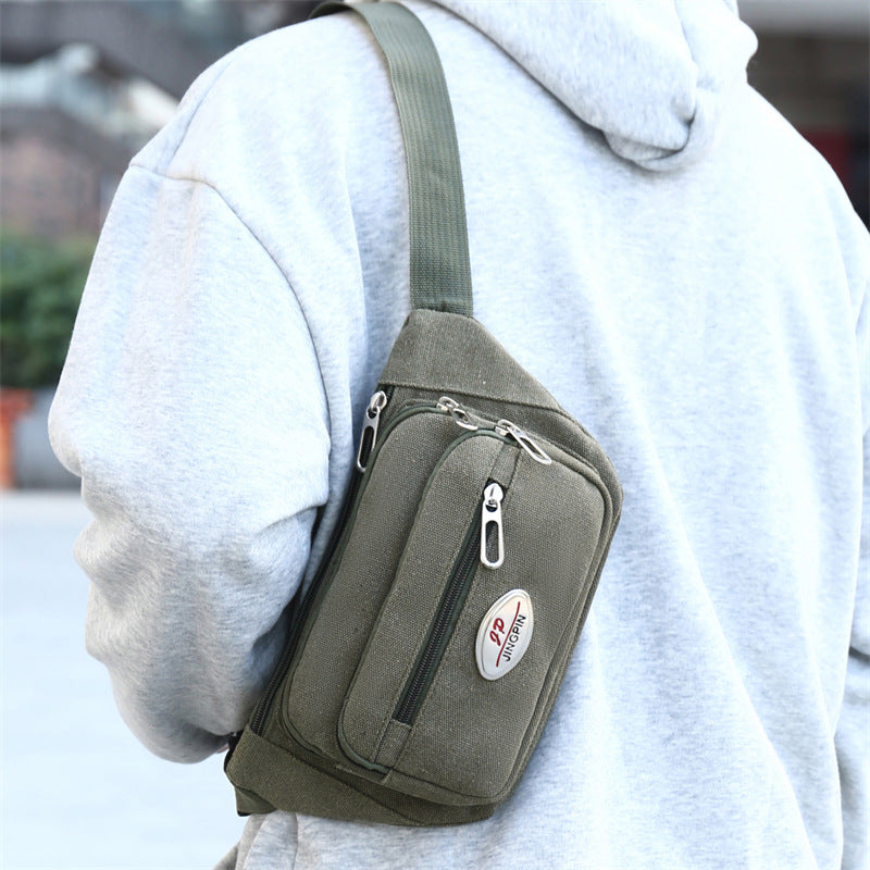 Men's Iron Mark Canvas Tools Mobile Portable Men's Waist Packs