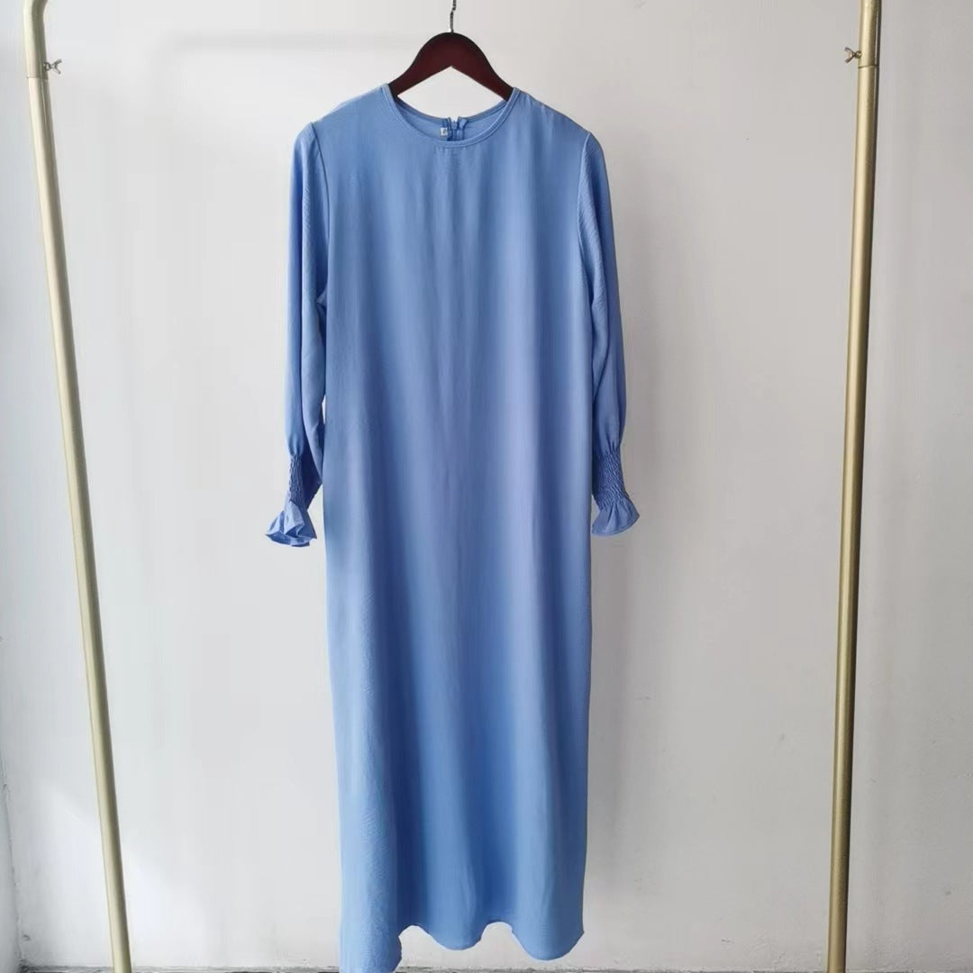 Women's Fashion Round Neck Solid Color Plus Size
