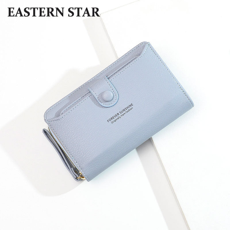 Korean Fashion Female Long Zip Simple Ladies Wallets