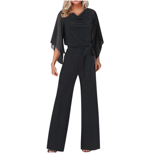 Women's Summer Fashion Solid Color High Waist Pants