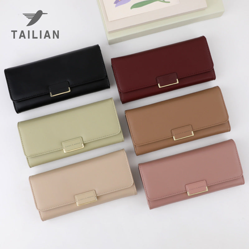 Women's Simple Fashion Long Large Capacity Ladies Wallets