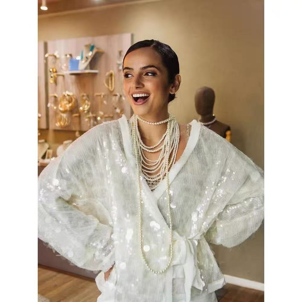 Women's Sequined Long Sleeve Baggy Fashion Blouses
