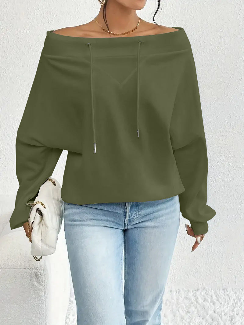 Fashion Unique Women's Loose Casual Drawstring Tops