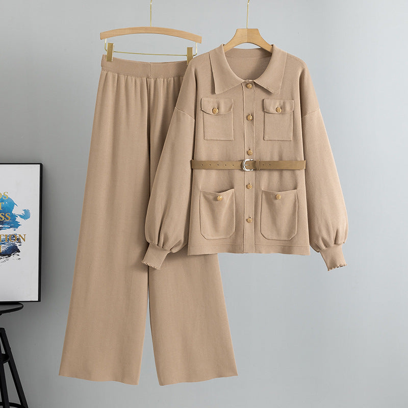 Women's Comfortable Elegant Two-piece Lapel Autumn Suits