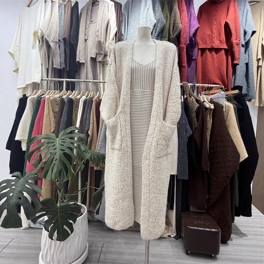 Long Knitted Korean Style Casual Loose Knitwear