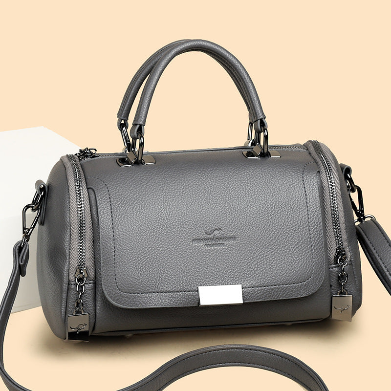 Soft Leather Female Large Capacity Retro Bags