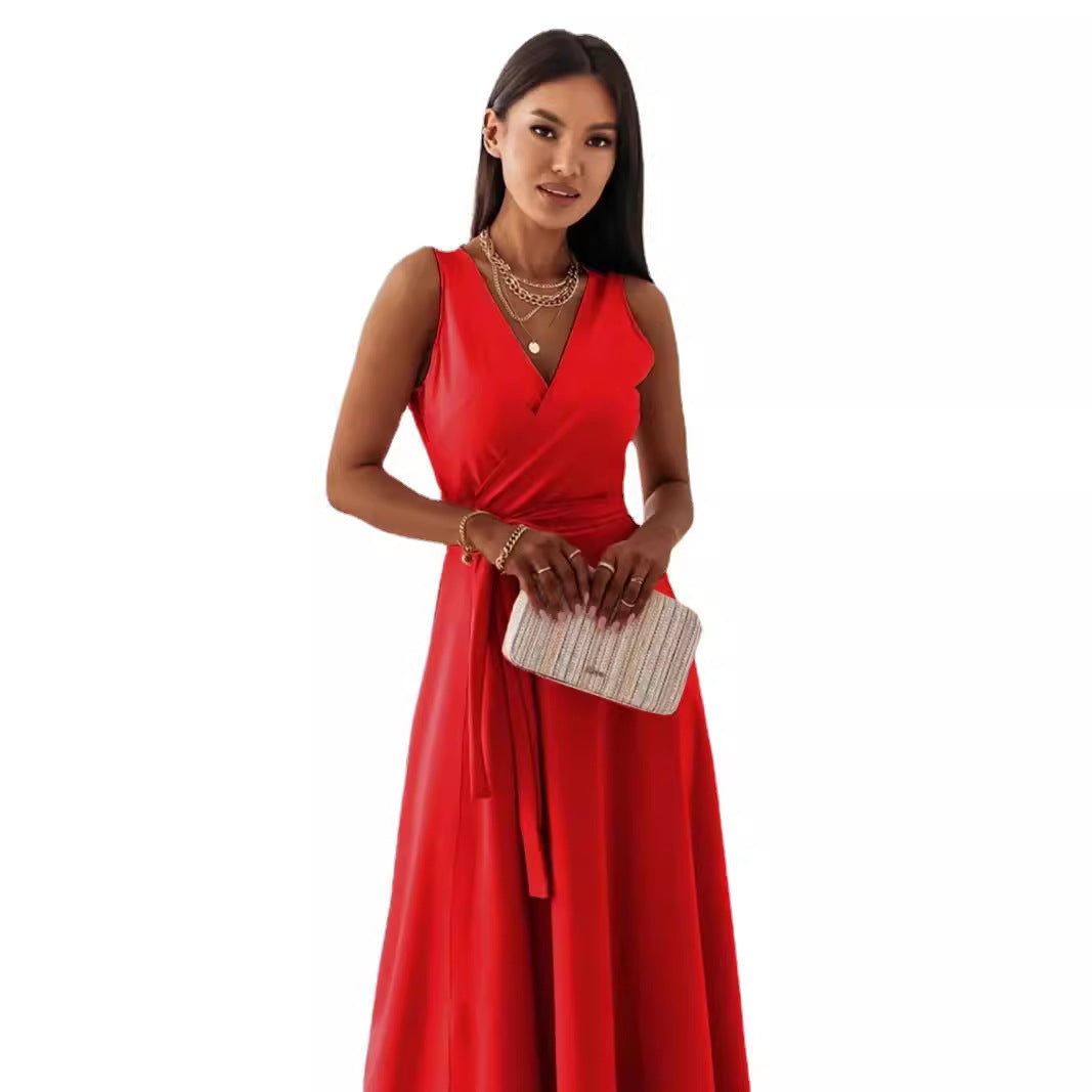 Glamorous Classic Women's Tied Party Long Dress