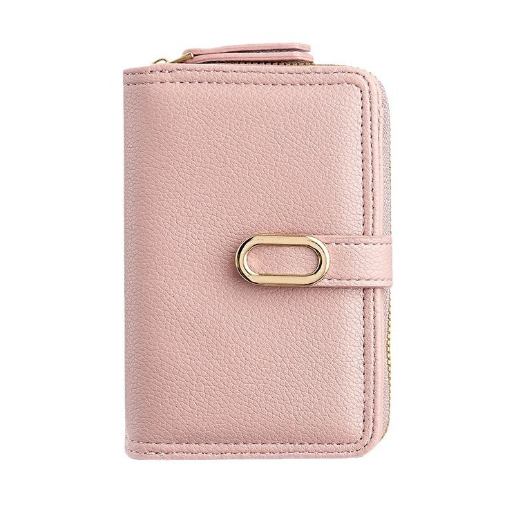 Women's Zipper Lychee Pattern High-grade Large Capacity Ladies Wallets