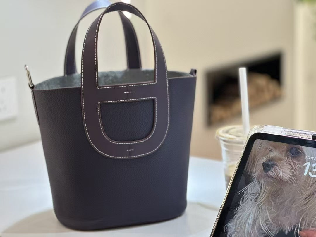 Women's Vegetable Basket Genuine Leather Fashion Combination Crossbody Bags