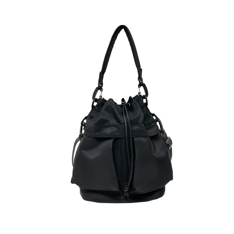 Women's Large Capacity Nylon Niche Style Drawstring Shoulder Bags
