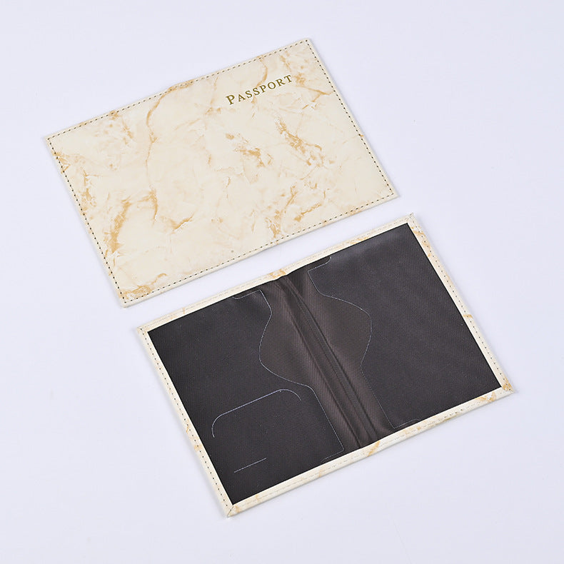 Color Changing Leather Passport Cover Marble Id Package