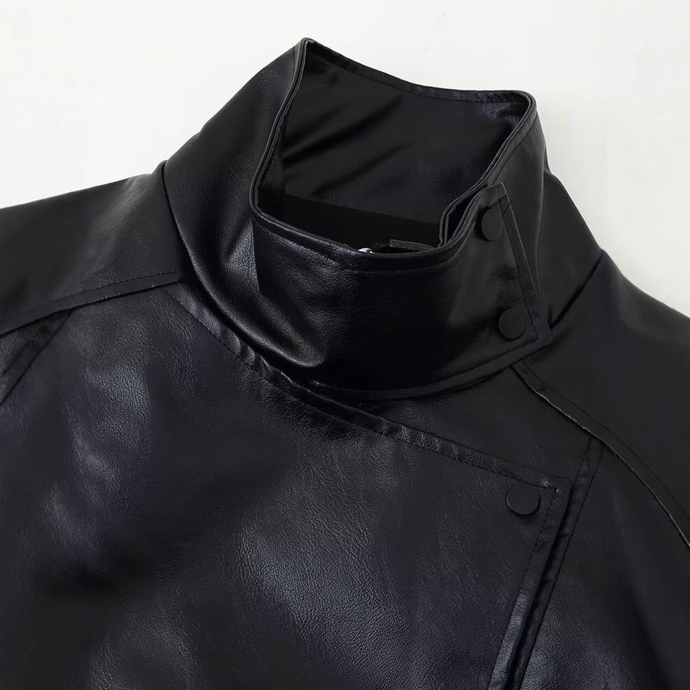 Women's Refined Stylish Versatile Minimalist Design Long Sleeve Stand Jackets