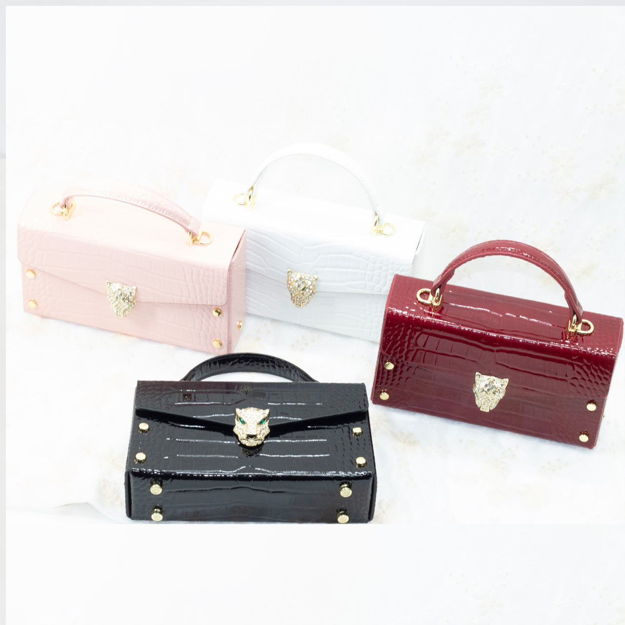 Women's Crocodile Belly Real Leather Fashion Trend Crossbody Bags