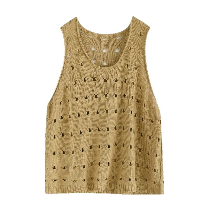 Women's Out Loose Casual Sleeveless Waistcoat Solid Color Women's Vest