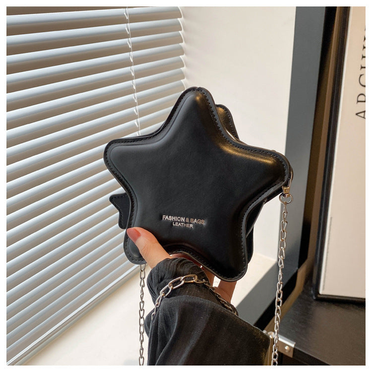 Women's Chain Five-pointed Star Box Fashion Crossbody Bags