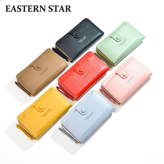 Korean Fashion Female Long Zip Simple Ladies Wallets