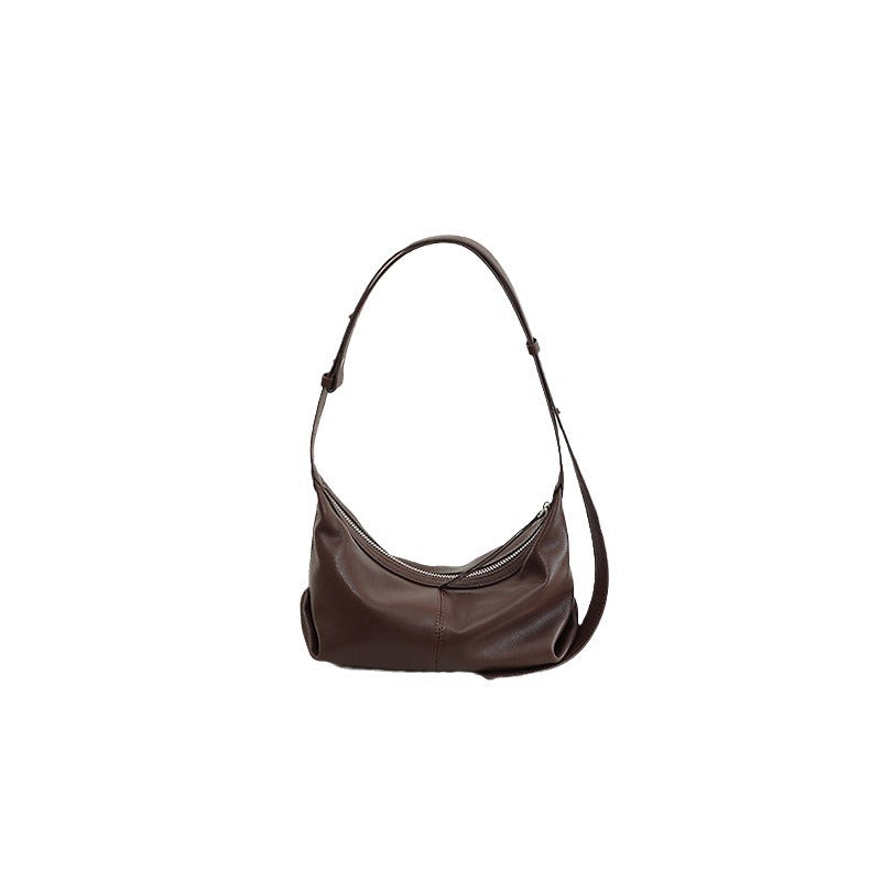 Women's Niche Cowhide Underarm One Genuine Leather Armpit Bags