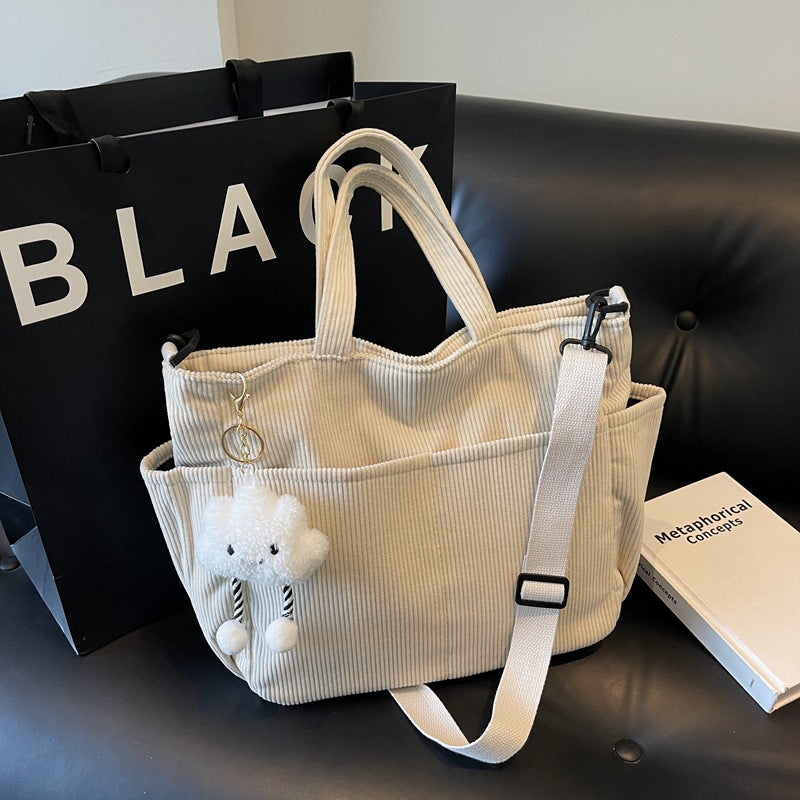 Women's Large Capacity Commuter Class Minority Cloth Bags