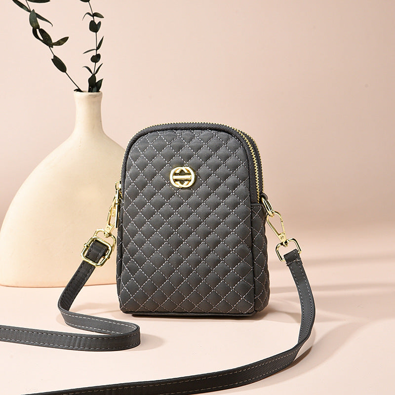 Women's Oxford Cloth Cell Summer Diamond Fashion Crossbody Bags