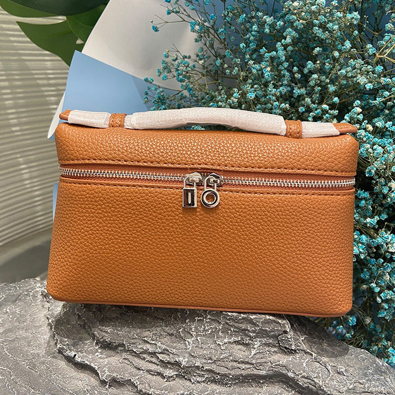 Women's Genuine Leather Macaron Color Series Litchi Handbags