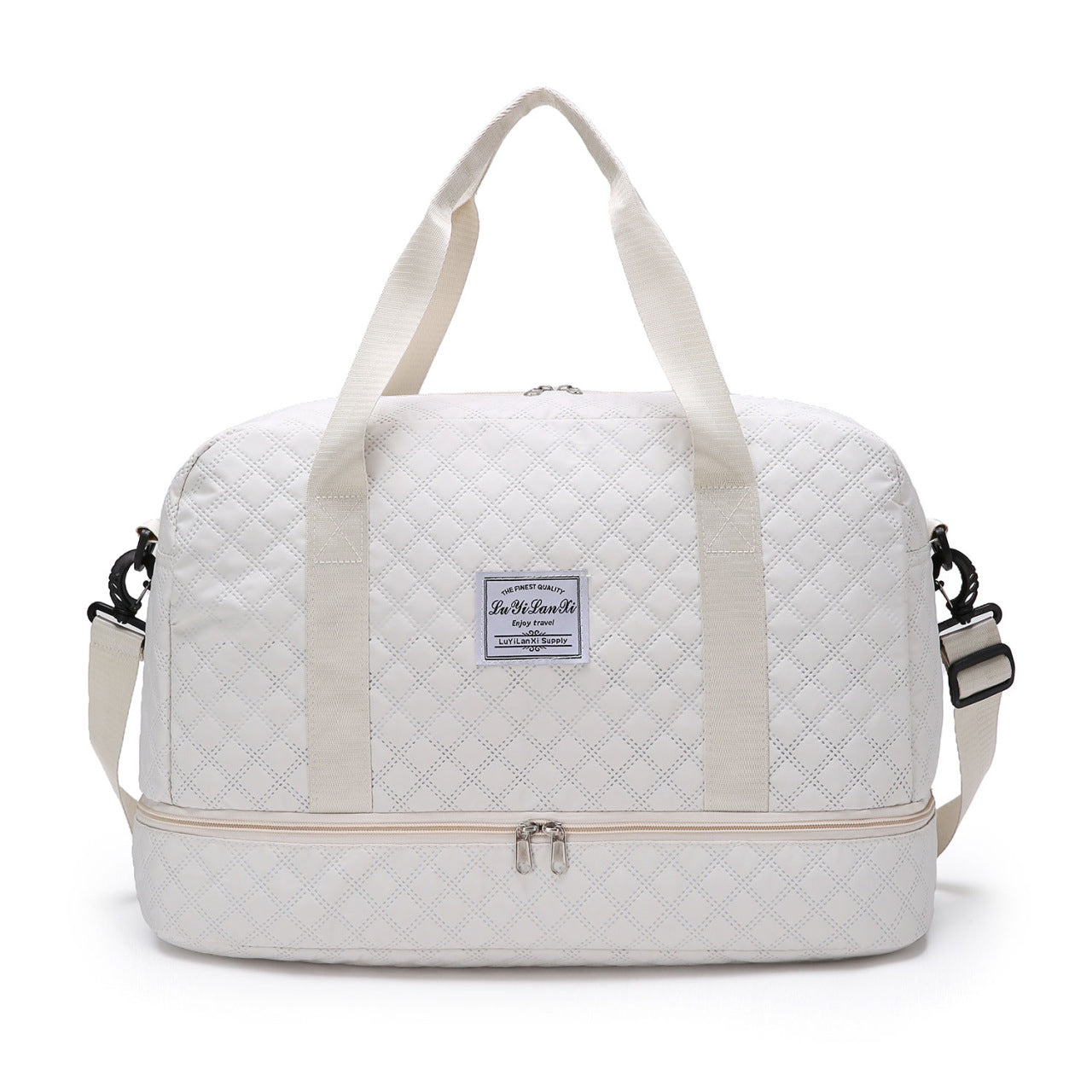 Style Rhombus Fashion Short-distance Portable Large Capacity Gym Bags