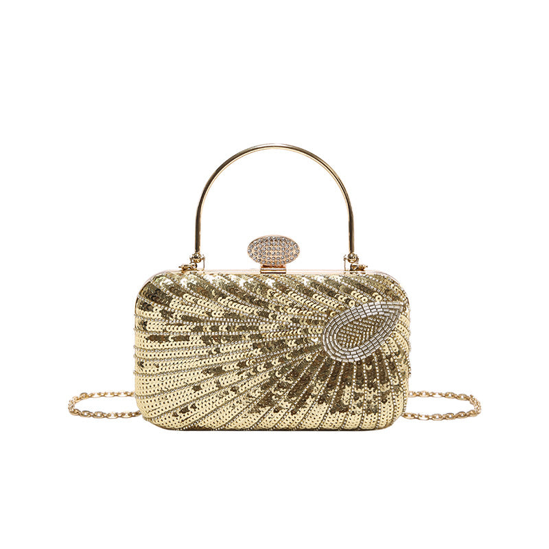 Women's Trendy Hand Holding Dinner Diamond Banquet Evening Bags