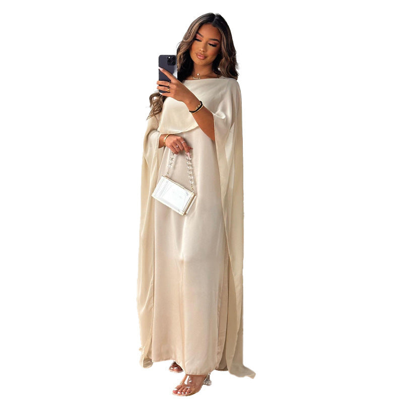 Women's Robe Dress Round Neck Loose Big Dresses