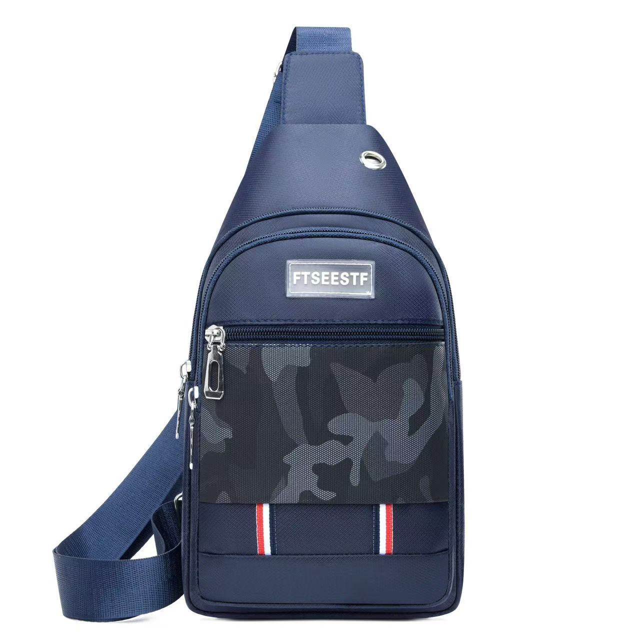 Men's Creative Attractive Waterproof Derm Stitching Men's Messenger Bags